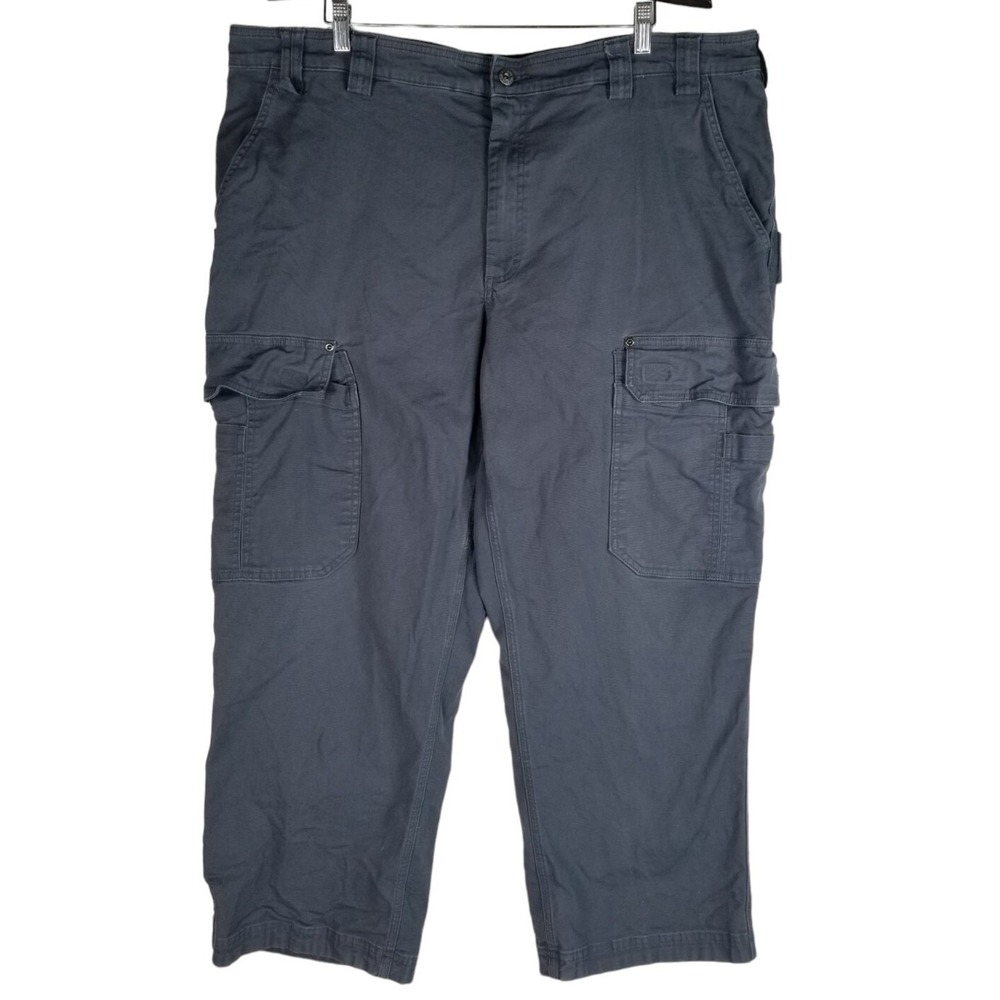 Duluth Trading Co Flex Fire Hose Cargo Pants Mens Size 46x30 Blue
